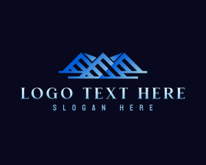 Premium Roofing Construction Logo