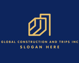 Real Estate Agent - Minimalist Construction Company logo design