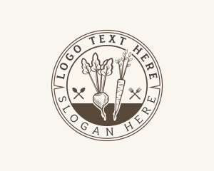 Homesteading - Root Vegetables Dining logo design