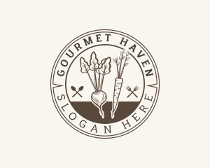 Root Vegetables Dining logo design