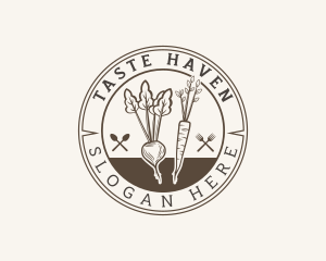 Root Vegetables Dining logo design