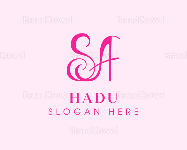 Fashion Letter SA Monogram Logo