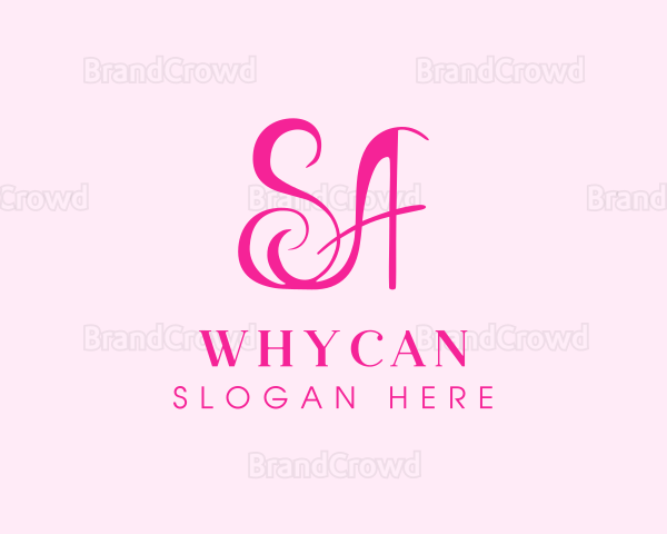 Fashion Letter SA Monogram Logo