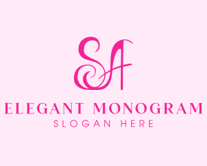 Monogram - Fashion Letter SA Monogram logo design