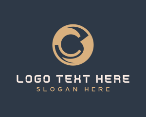 Digital Token - Crypto Technology Letter C logo design