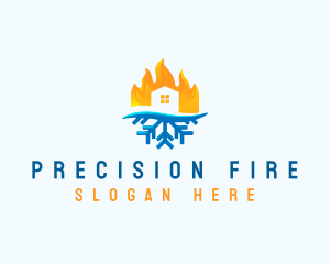 Fire Snow House logo design