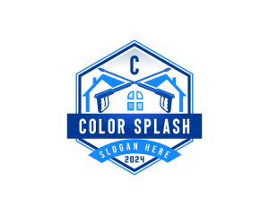 Pressure Washer Cleaning logo design