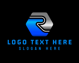 Financial - Modern Technology Letter R logo design