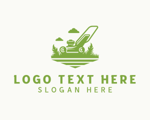 Grass Cutting - Gardening Grass Mower logo design