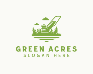 Gardening Grass Mower logo design