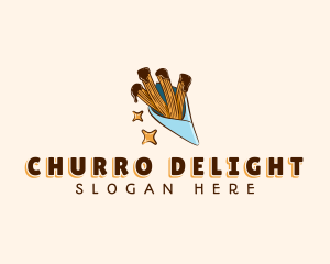 Churros - Sweet Chocolate Churros logo design