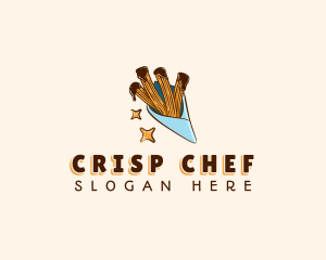 Sweet Chocolate Churros logo design