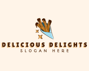 Sweet Chocolate Churros logo design