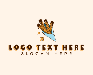 Sugar - Sweet Chocolate Churros logo design