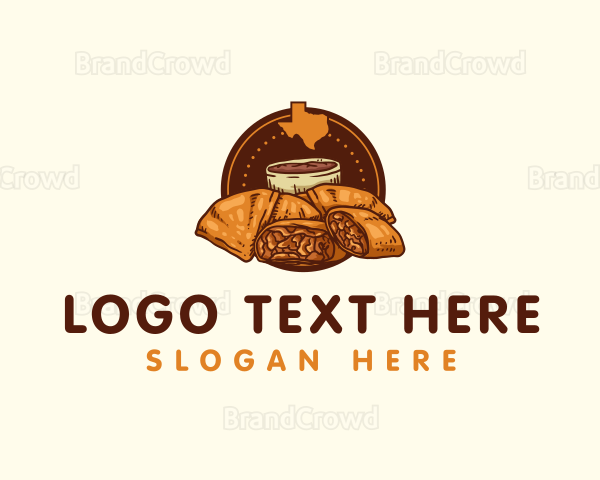 Texas Sopaipilla and Strudel Food Logo