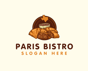 Texas Sopaipilla and Strudel Food logo design