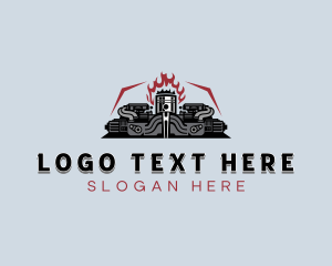 Industrial - Engine Repair Mechanic logo design