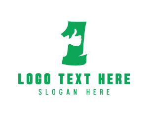 Hand - Thumbs Up Number 1 logo design