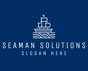 Seaman - Sailing Ship Boat logo design