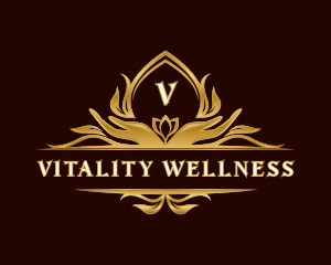 Crest Hand Wellness logo design