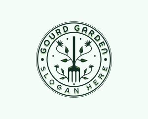 Garden Rake Gardener logo design