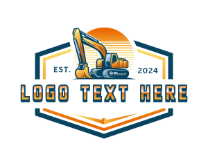 Engineer - Excavation Engineering Machine logo design
