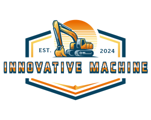 Machine - Excavation Engineering Machine logo design