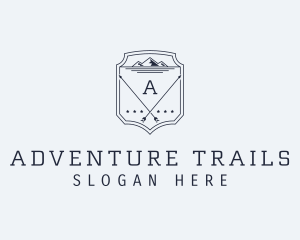 Mountain Arrow Shield logo design