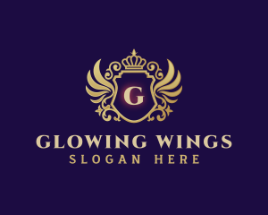 Wing Shield Luxury logo design