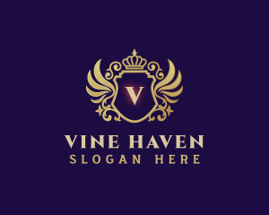 Wing Shield Luxury logo design