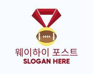 American Football Medal logo design