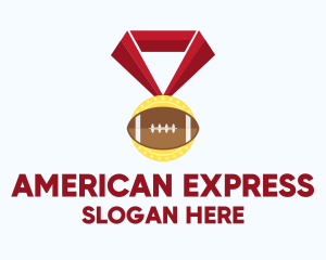 American Football Medal logo design