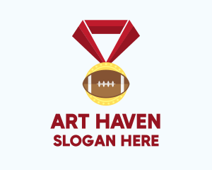 American Football Medal logo design