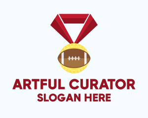 American Football Medal logo design