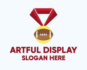 American Football Medal logo design