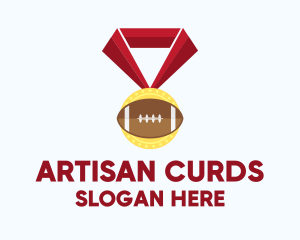 American Football Medal logo design