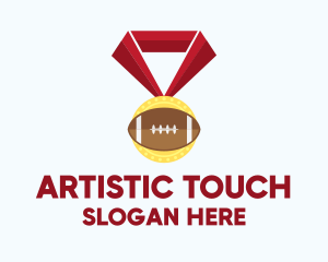 American Football Medal logo design