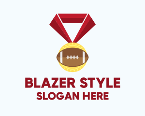 American Football Medal logo design