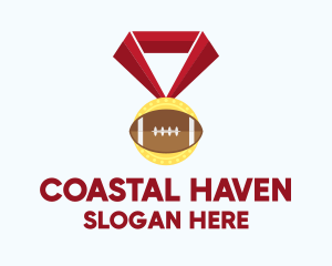 American Football Medal logo design