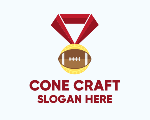 American Football Medal logo design