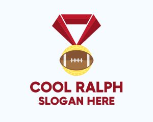 American Football Medal logo design