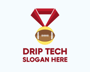 American Football Medal logo design