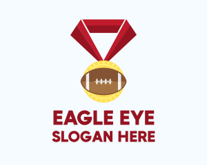 American Football Medal logo design