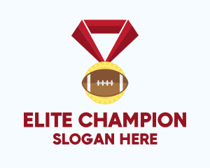 Champion - American Football Medal logo design
