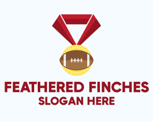 American Football Medal logo design