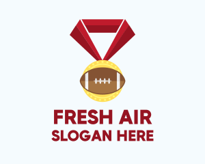 American Football Medal logo design