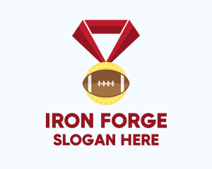 American Football Medal logo design