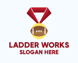 American Football Medal logo design