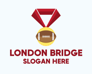 American Football Medal logo design