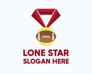 American Football Medal logo design